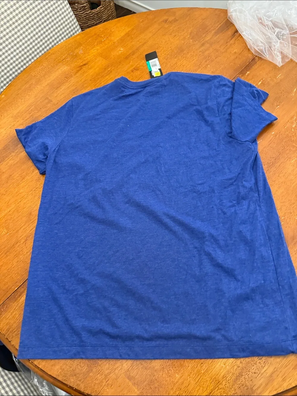 Nike Royal Blue 'Vamos Rams' Graphic Tee with Yellow & White Print xl